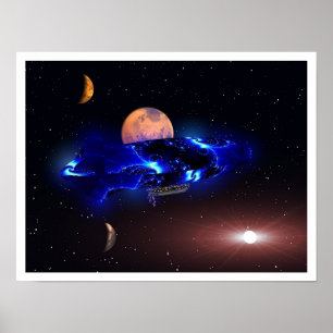 Póster Zepelim elétrico