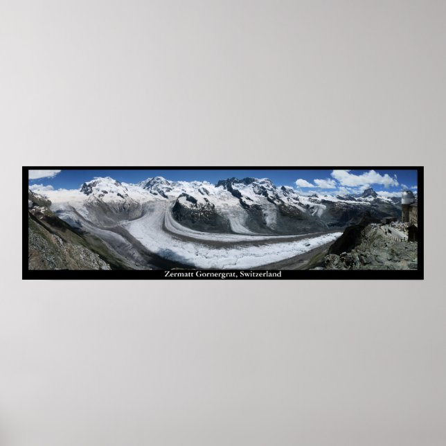 Póster Zermatt Gornergrat, Suiça (Frente)