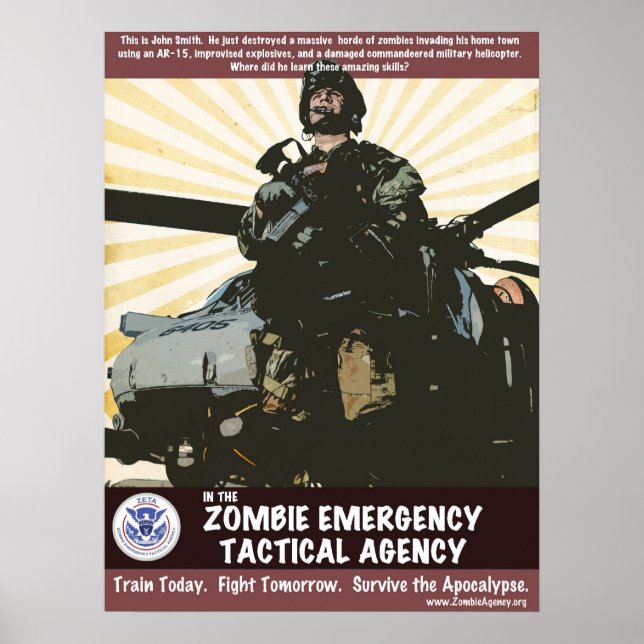 Poster ZETA - Helicóptero (Frente)