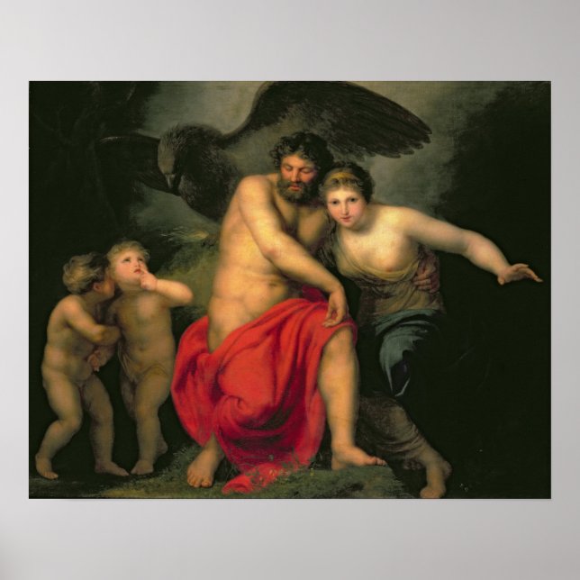 Poster Zeus e Hera no Monte Ida, 1775 (Frente)