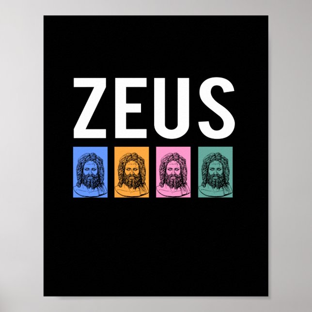 Poster Zeus, mitologia grega (Frente)