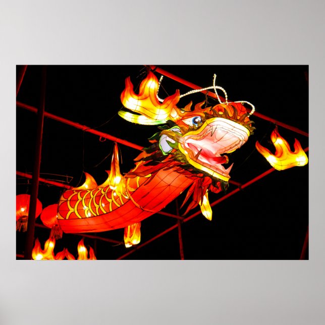 Poster Zhulong Dragão de Fogo  (Frente)