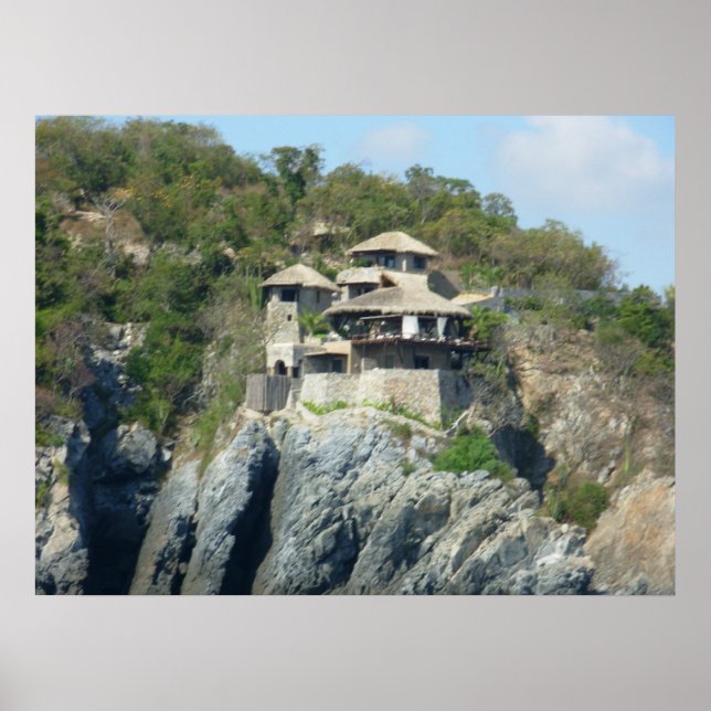 Póster Zihuatanejo Cliffside (Frente)