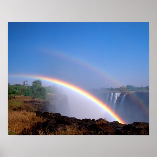 Poster Zimbábue, Parque Nacional Cataratas Vitória. Dupla (Frente)
