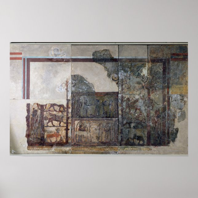 Póster Zimri-Lim, Rei de Mari, diante da Deusa Ishtar (Frente)