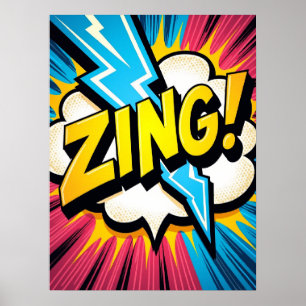 Poster ZING! Explosão de Pop de relâmpago
