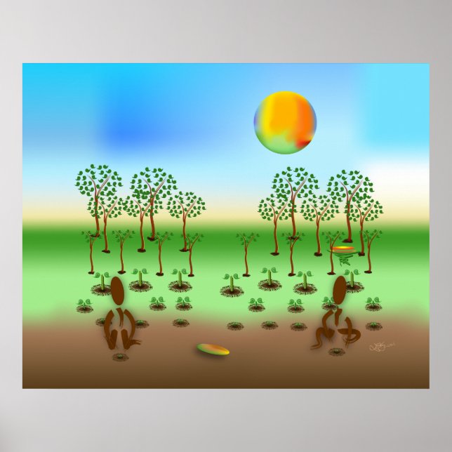Poster Zinglees ~ Árvores (Frente)