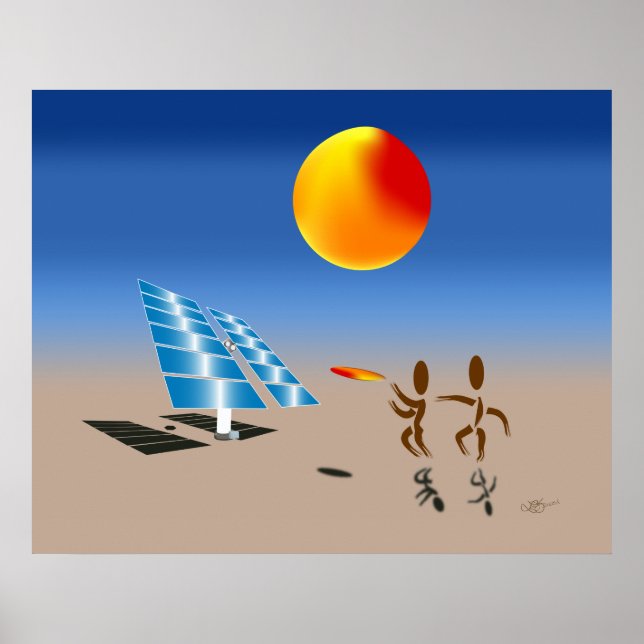 Póster Zinglees ~ Energia solar (Frente)