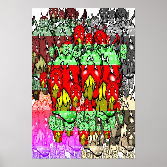 Poster Zippy Trippy Alienígena Dazs Green-Tooth x5 (Frente)