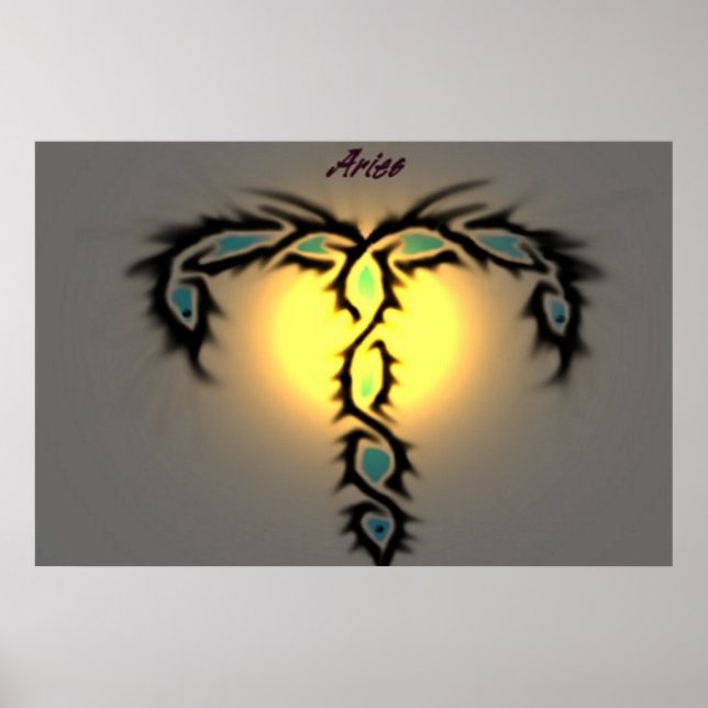 Poster Zodiac Aries (Frente)