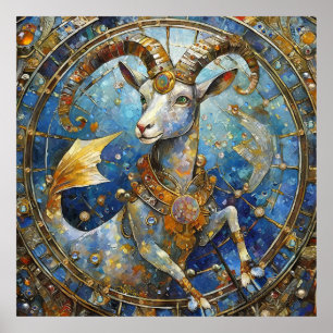 Poster Zodiac - Capricórnio, Caprino do Mar