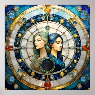 Poster Zodiac - Gemini Os Gêmeos