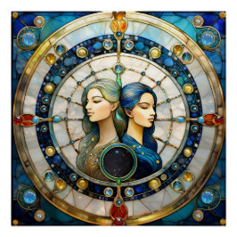Póster Zodiac - Gemini Os Gêmeos