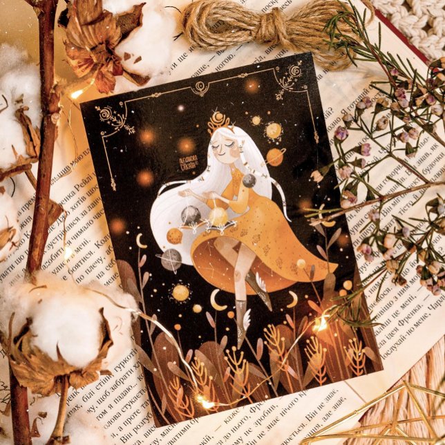 Póster Zodiac Libra por Alexandra Dikaia (Allow your inner Libras to search. Allow them to search for their own balance)