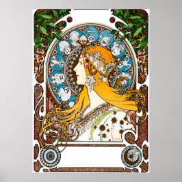 Poster Zodiac por Alphonse Mucha