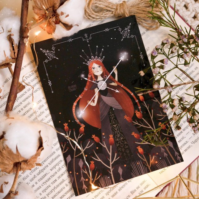 Póster Zodiac Sagittarius por Alexandra Dikaia (The inner Sagittarius knows that there is no one goal for the whole of life. )