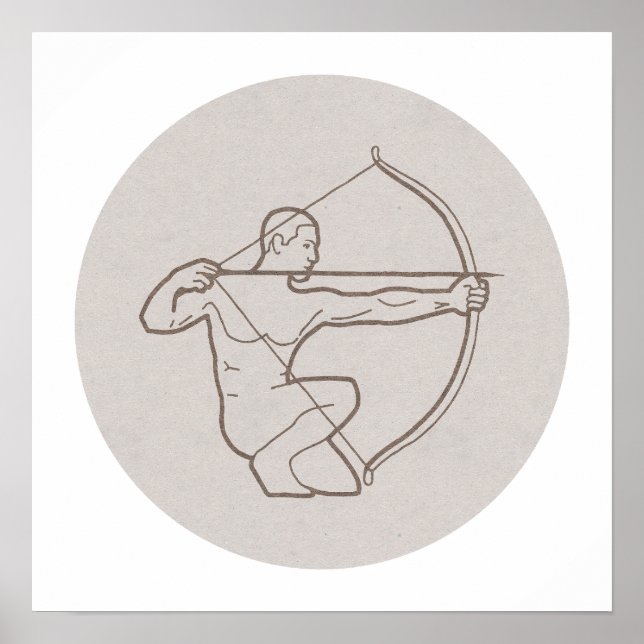 Poster Zodiac sign Sagittarius (Frente)