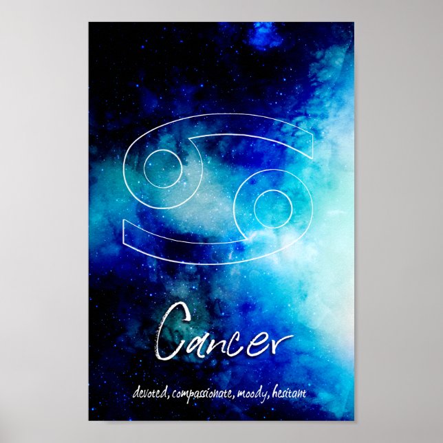 Poster Zodiac: Traços de Cancer (Frente)