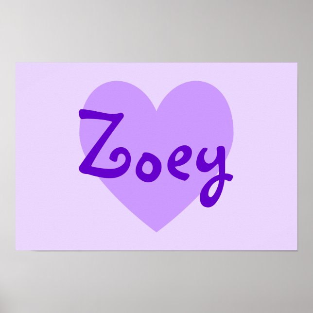 Poster Zoey in Purple (Frente)