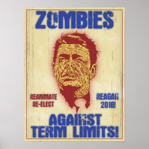 Póster Zombi Reagan - limites de mandato