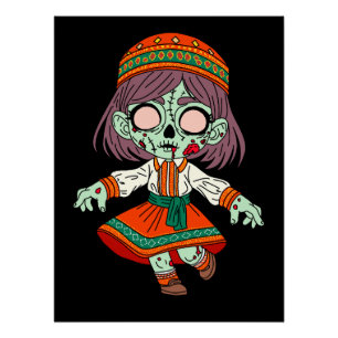 Póster Zombie armênio-cega