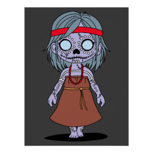Póster Zombie australiano aborígene