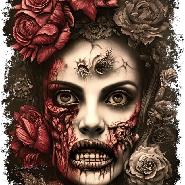 Póster Zombie Babe 02 (Criador carregado)