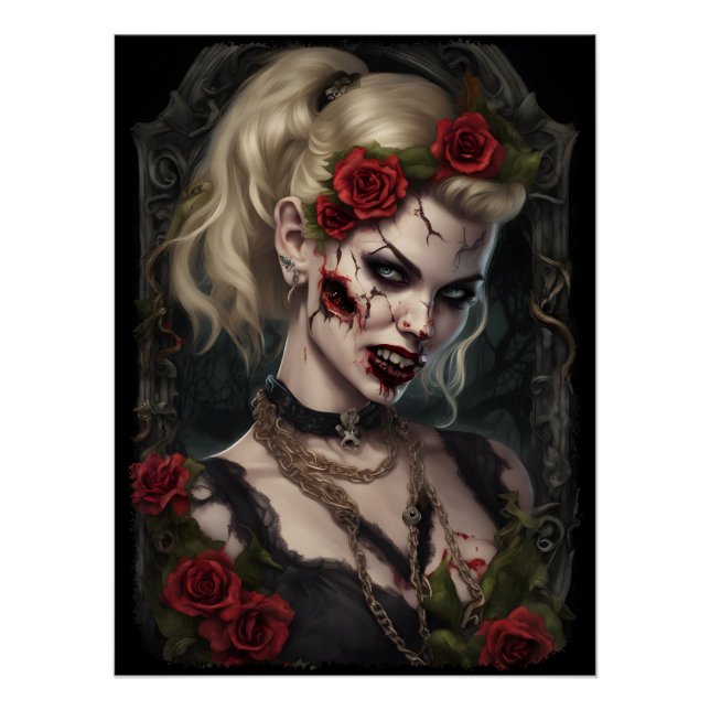 Póster Zombie Babe 04 (Frente)