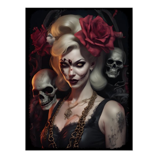 Póster Zombie Babe 07 (Frente)
