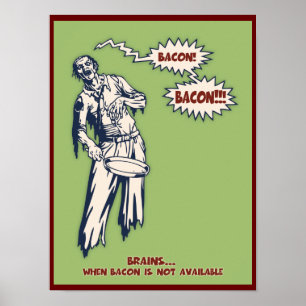 Poster Zombie - Bacon