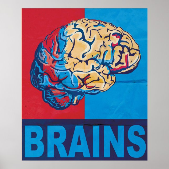 Póster Zombie Brain (Frente)