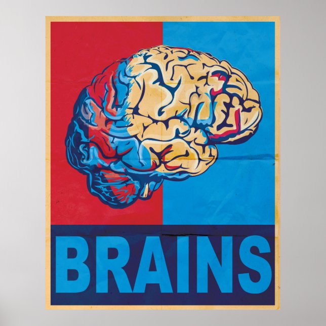 Póster Zombie Brain (Frente)
