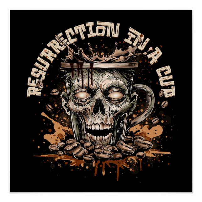 Póster Zombie Coffee (Frente)