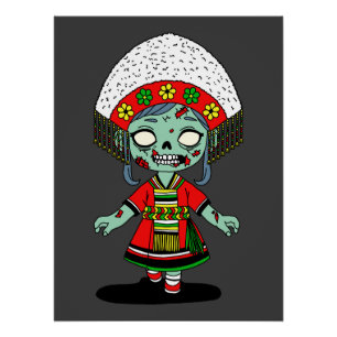 Póster Zombie Cute Taiwan