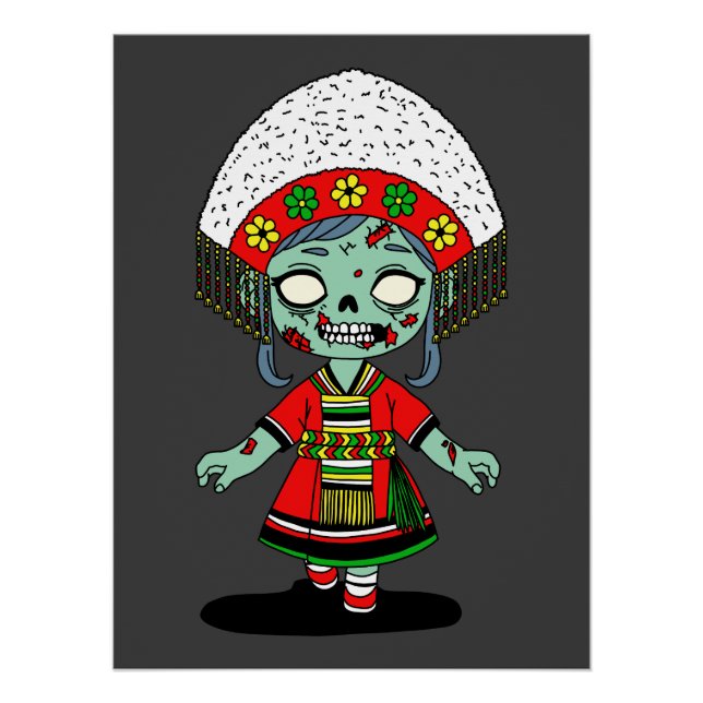 Póster Zombie Cute Taiwan (Frente)