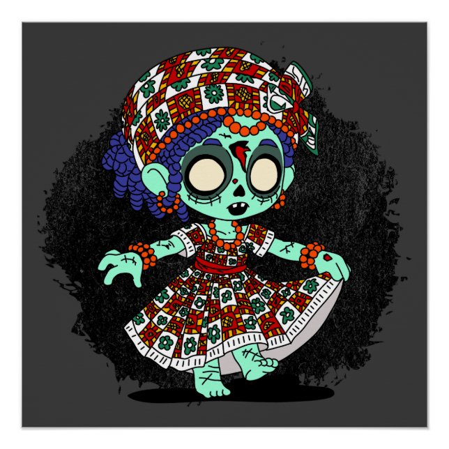 Póster Zombie da África Ocidental (Frente)