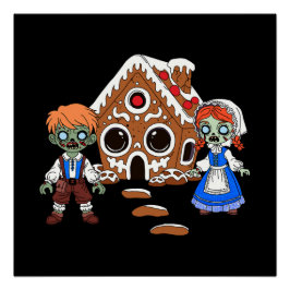 Póster Zombie Hansel e Gretel