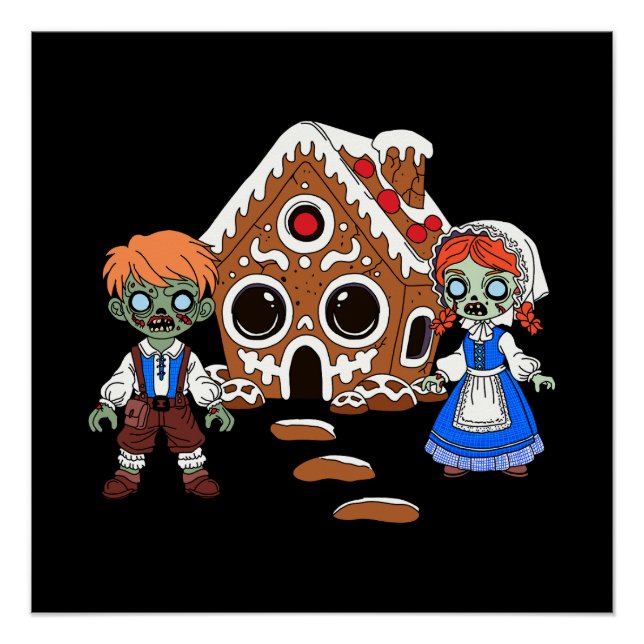 Póster Zombie Hansel e Gretel (Frente)