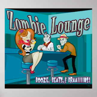 Póster Zombie Lounge