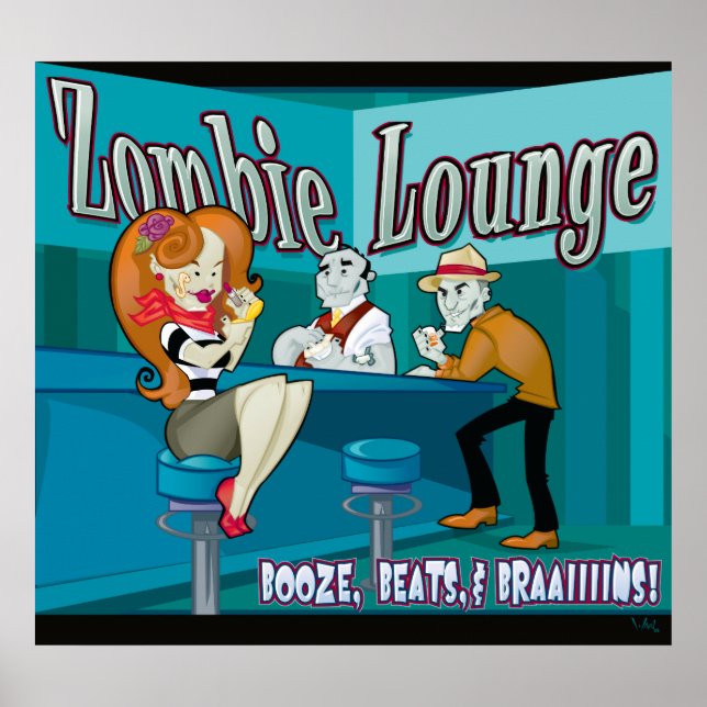 Póster Zombie Lounge (Frente)