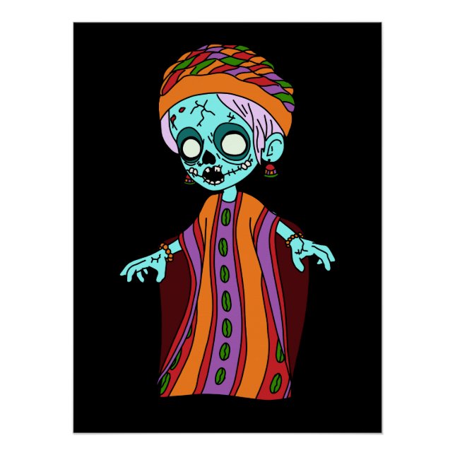 Póster Zombie malaia (Frente)