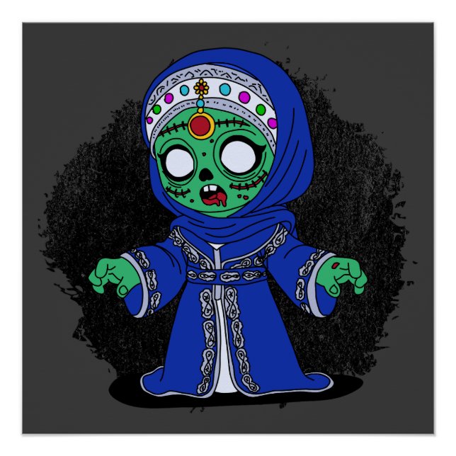 Póster Zombie marroquino giro (Frente)