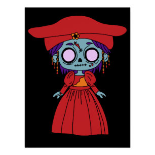 Póster Zombie Namibiana Cute