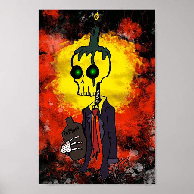 Poster Zombie Skeleton (Frente)