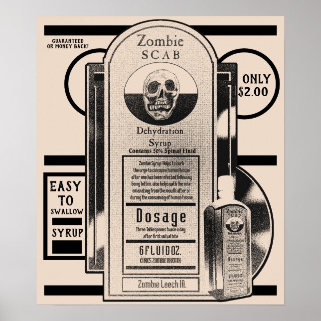 Poster Zombie Syrup (Frente)