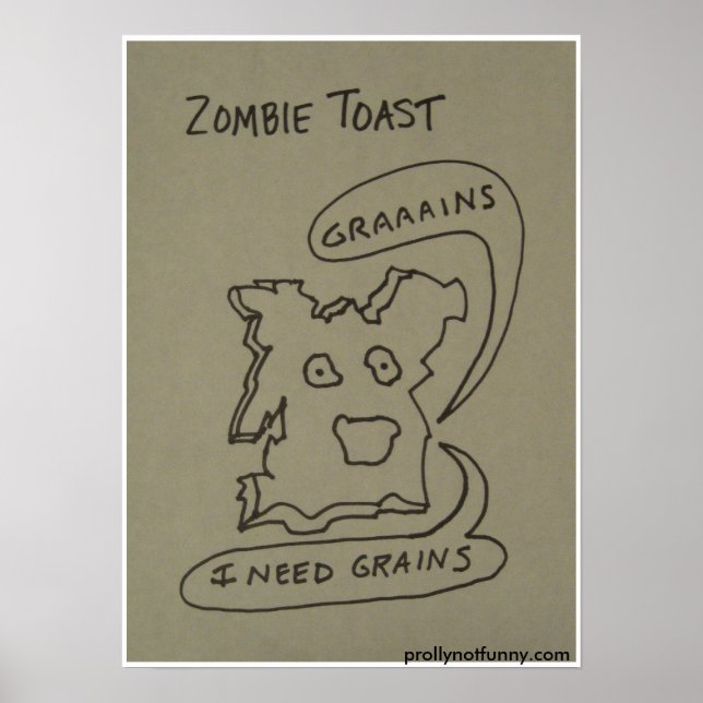Poster Zombie Toast (Frente)