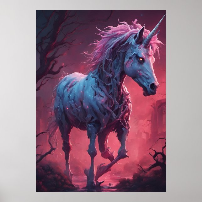 Poster Zombie Unicorn (Frente)