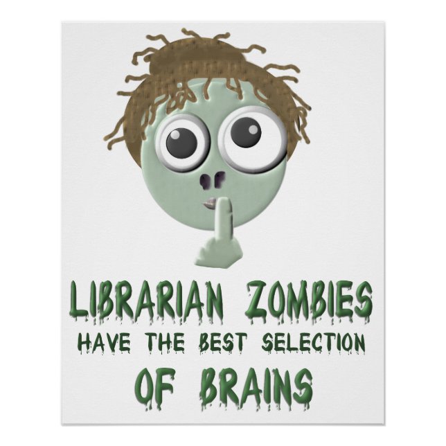 Póster Zombies Bibliotecários - Poster (Frente)