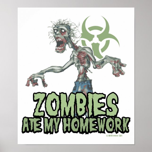 Póster Zombies Comeu A Minha Mão (Frente)