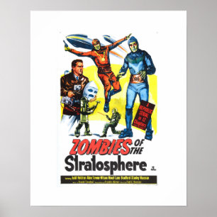 Póster Zombis da estratosfera